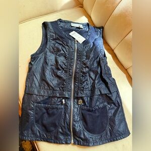 Chico's Zenergy Navy Blue Vest 0 small NWT